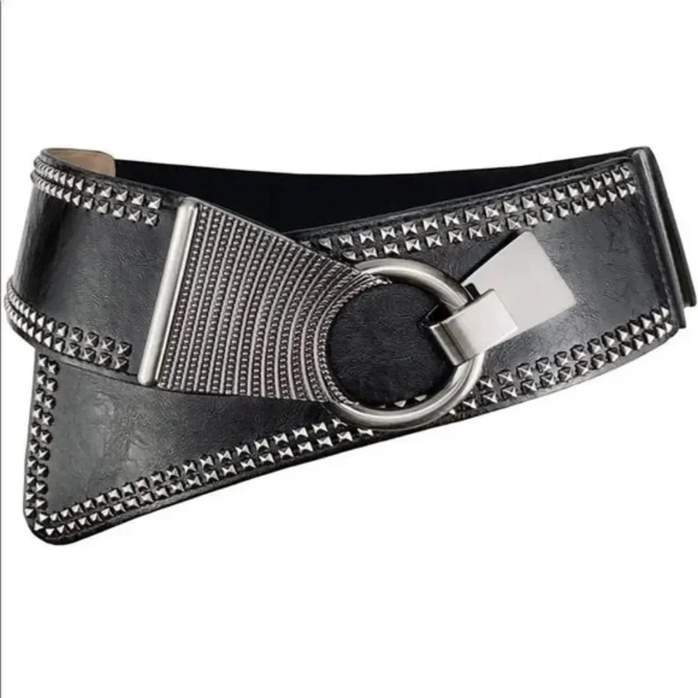 Leather Corset Belt Wide Womens Belt Western Waist Belt Handmade Designer Belt